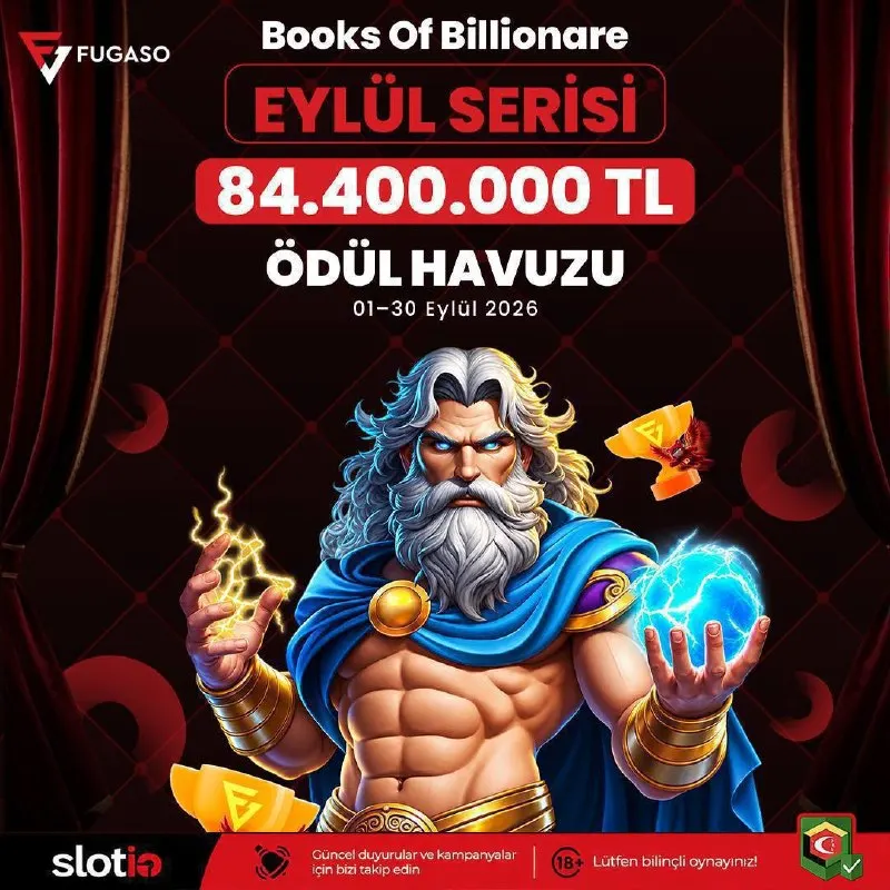 🔥 84.400.000₺ Ödül Havuzlu Dev Turnuva! 🤑 Books of Billionare Eylül Serisi! 💸 1 - 30…