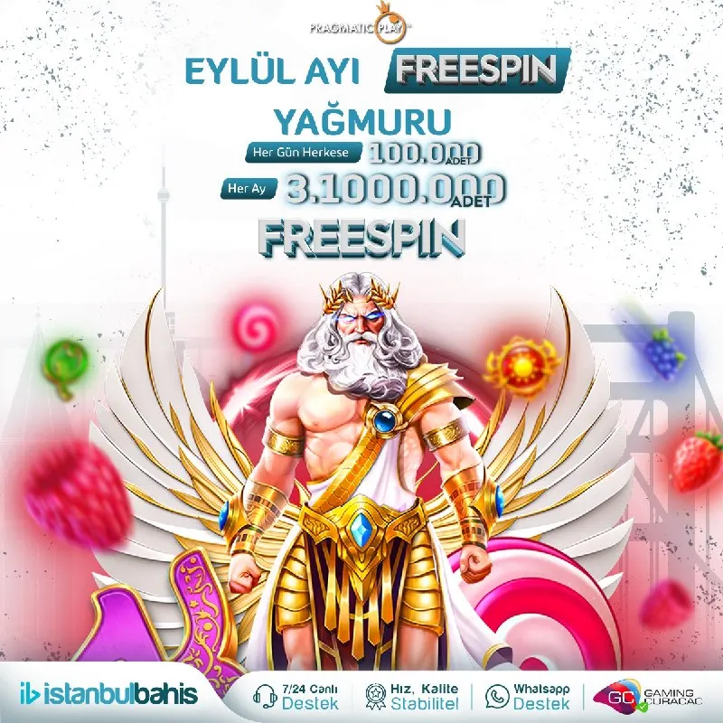 ⛈ İstanbulbahis & Pragmatic Play Ortaklığıyla Eylül Ayı Freespin Yağmuru Başladı ‼️ 🔥…