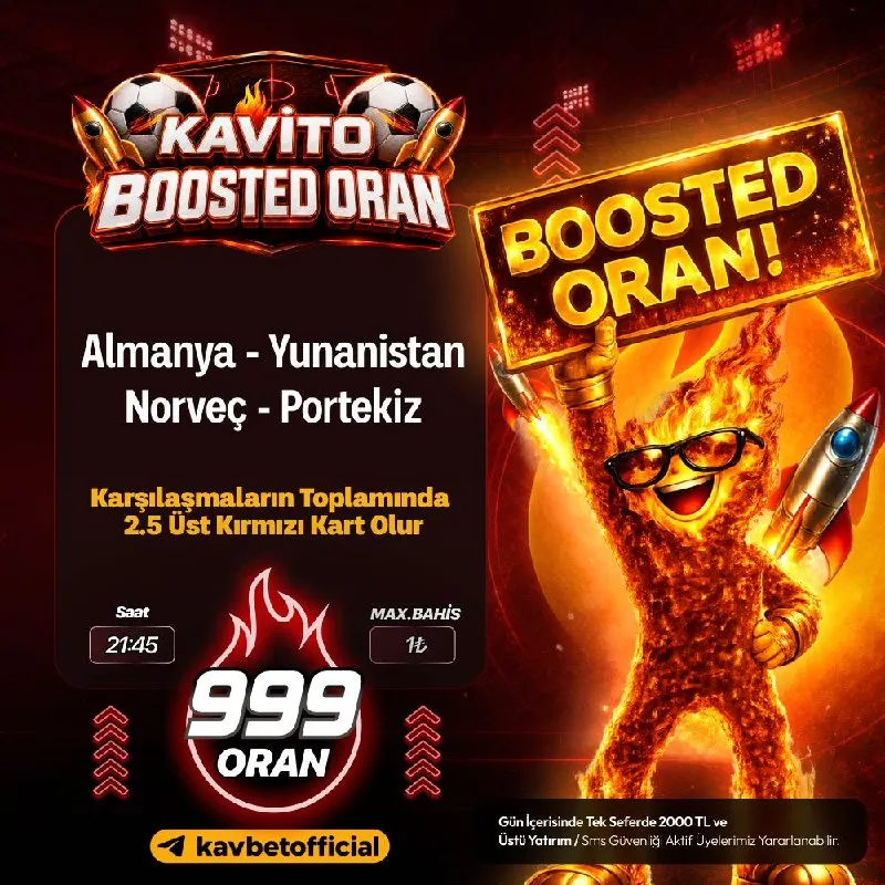 🥰Kavito'nun Boosted Özel Oranı❗️ 💰 9️⃣9️⃣9️⃣ Oran - Max 1₺ ⭐️Özel oranlara gitmek için…