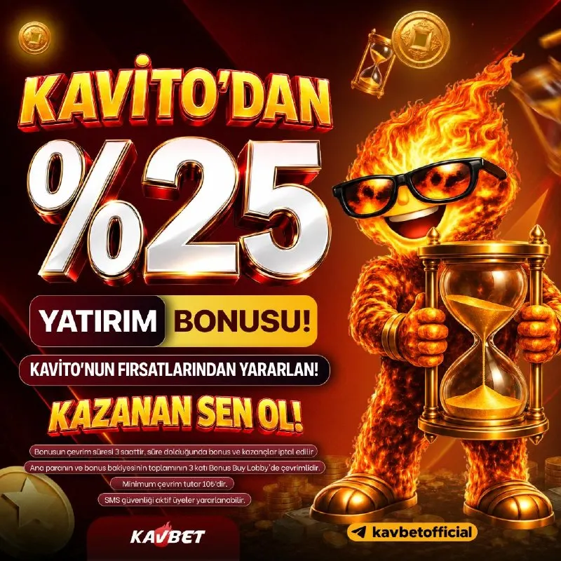 💰Kavito'dan %25 Yatırım Bonusu 🥰 💥%25 ile avantajlı başlangıç fırsatı seni bekliyor❗️…