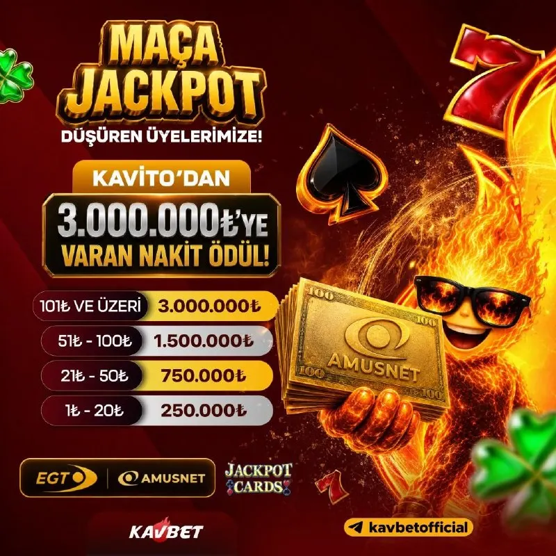 🌟Maça Jackpot ile Zirveye Yüksel❗️ 💸Maça Jackpot düşürmeniz halinde 3.000.000₺'ye kadar…