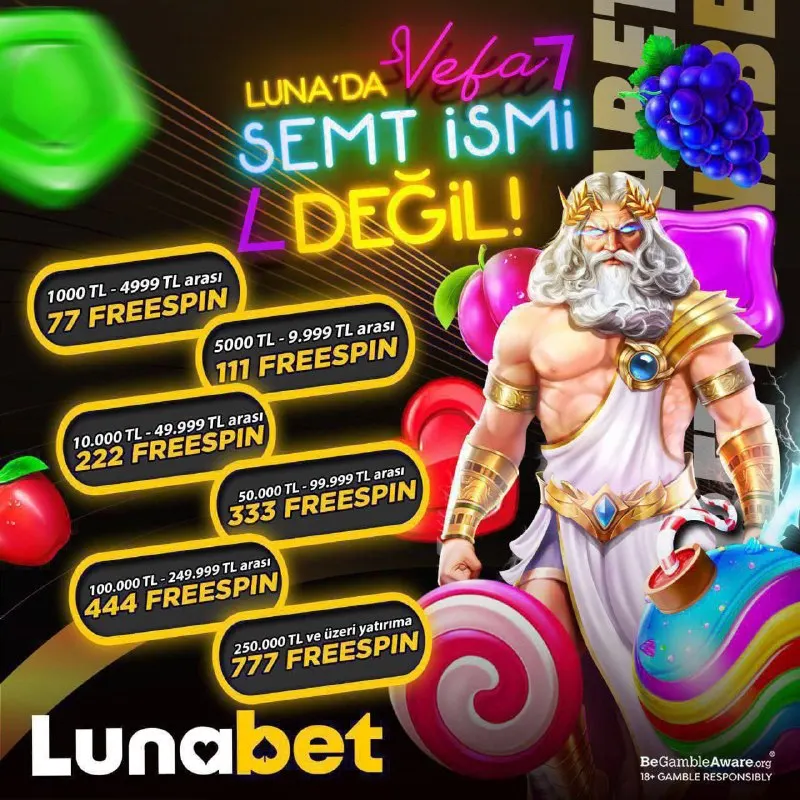🎁 Eylül Özel VEFA Bonusu 😎 💰 Eylül Ayı Boyunca Lunabet’teki Yatırımlarınıza Ekim Ayının…