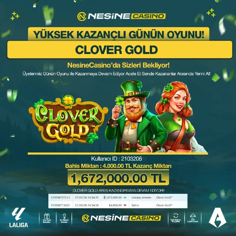 💸1️⃣2️⃣3️⃣4️⃣ İle Günün Kazananı Sen Olabilirisin! 🔥CLOVER GOLD!…