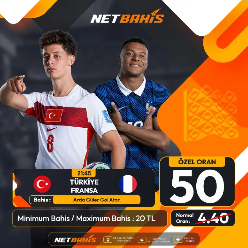 😏😒🙂‍↔️😞😔😟 🤑ÖZEL ORAN ARDA GÜLER GOL ATAR 50 ORAN 🔥 TÜRKİYE -FRANSA 🔥 💵Şartı veya çevirimi…