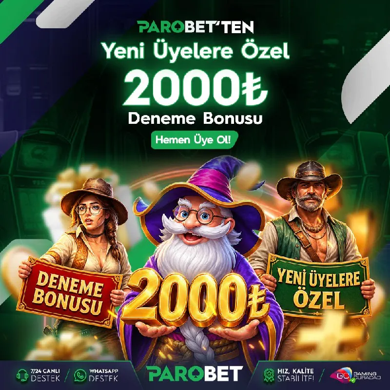 🎁 #ParoBet’ ten Deneme Bonusu 📢 🎁 Yeni Üyelere Özel 🤍🤍🤍🤍 ₺ Deneme Bonusu Fırsatı 💸 🚀…