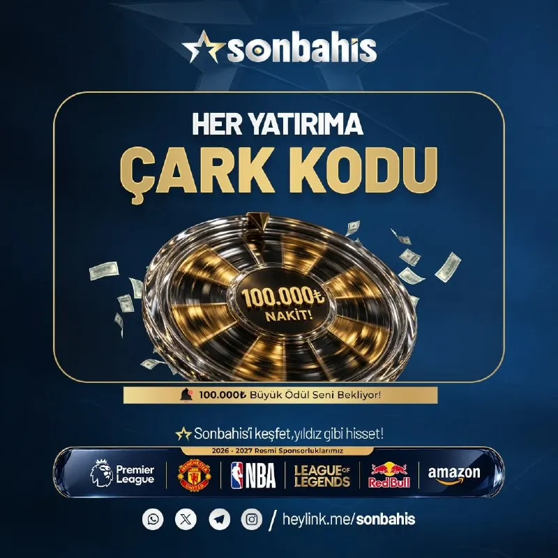 ▪️ HER YATIRIMA ÇARK KODU, HER YATIRIMA HEYECAN! 🔥100.000 TL Büyük Ödüllü Çark Kodu…