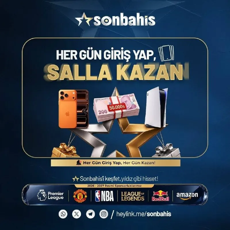 👋 SALLA KAZAN İLE HER GÜN SALLA, HER GÜN KAZAN! 🔥İphone 17 Pro Max, Playstation 5 ve…