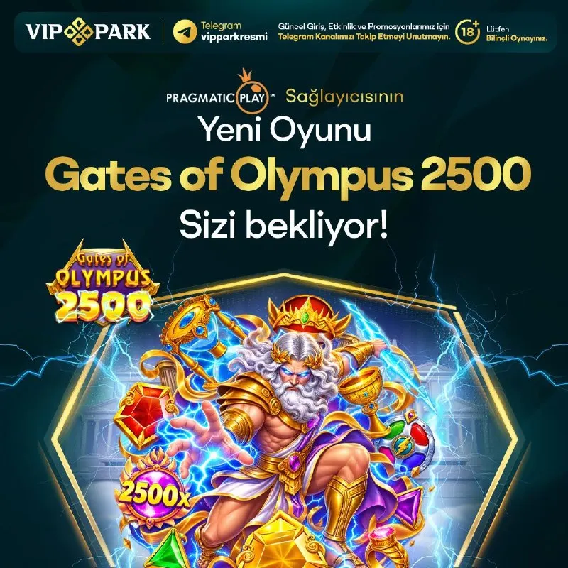 🔥 TANRILARIN KAPILARI YENİDEN AÇILDI! 🔥 👑 Gates of Olympus 2500 şimdi Vippark’ta! ⚡ Zeus…