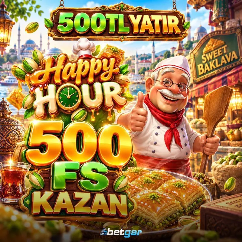💸 500 TL yatır, 500 Freespin kazan! BETGAR’DA HAPPY HOUR BAŞLADI! 🎰 Oyun: Sweet Bakalava…
