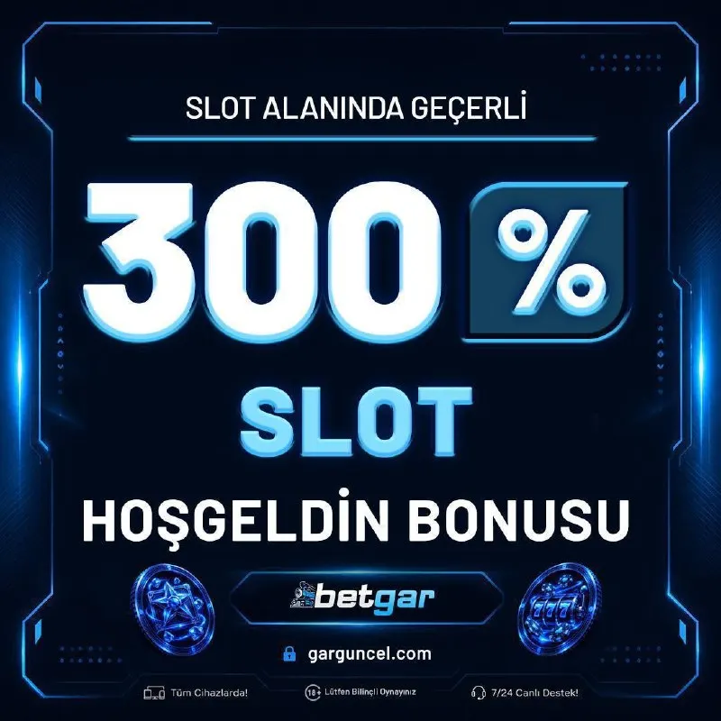 🎰 BETGAR’DA SLOT’A %300’LE BAŞLA! Yeni üyelere özel %300 Slot Hoş Geldin Bonusu seni…