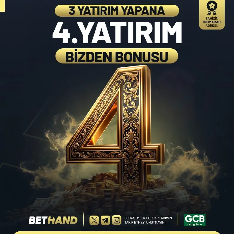 😍😍😍😍😍😍'da Büyük Kazanç Seni Bekliyor 👑 3️⃣ Yatırım yapana 4️⃣. Yatırım Bizden 💲#BetHand…