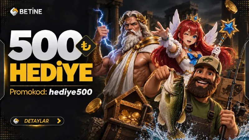 🎁 500₺ Değerinde Hediye Freespin 🤴 Promosyon Kodu: hediye500 ▪️ Bakiyesini 5000₺ Yapan…