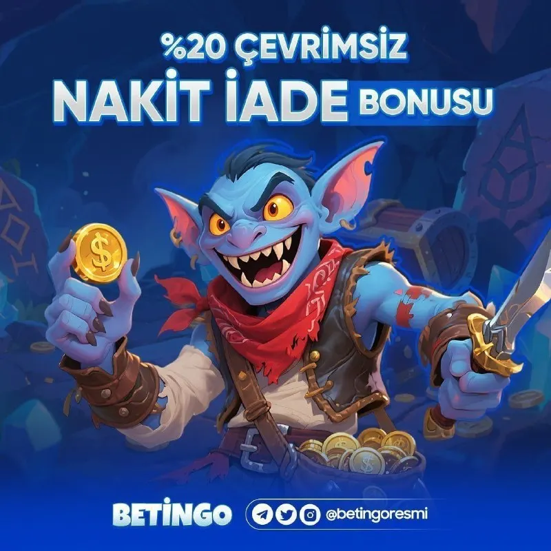 🏆 Betingo'da tüm yatırımlarınıza %20 çevrimsiz nakit iade bonusu! 💰 Betingo ile kazancına…
