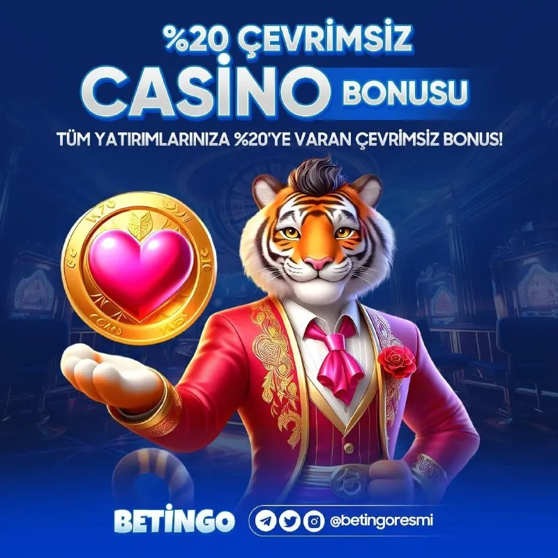 Tüm yatırımlarınıza %20 Çevrimsiz Casino Bonusu elde edebilirsiniz! 📲 https://betingo.pro