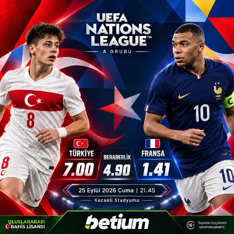 🇹🇷 Milli Takımımız Sahada, Aradığın Oranlar #Betium'da 🇪🇺 UEFA Uluslar Ligi / A 🇹🇷Türkiye…