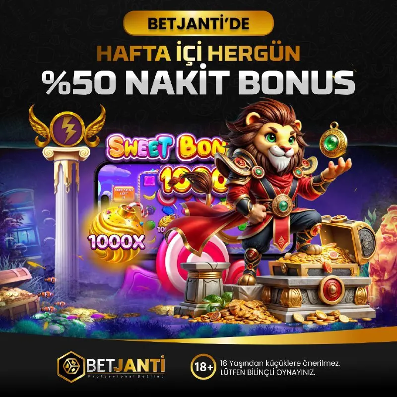 📌%50 NAKİT BONUS HAFTAİÇİ YATIRIMLARINIZA ÖZEL MİNİMUM 250₺ MAXSİMUM 5.000₺ YATIRIMLARDA…