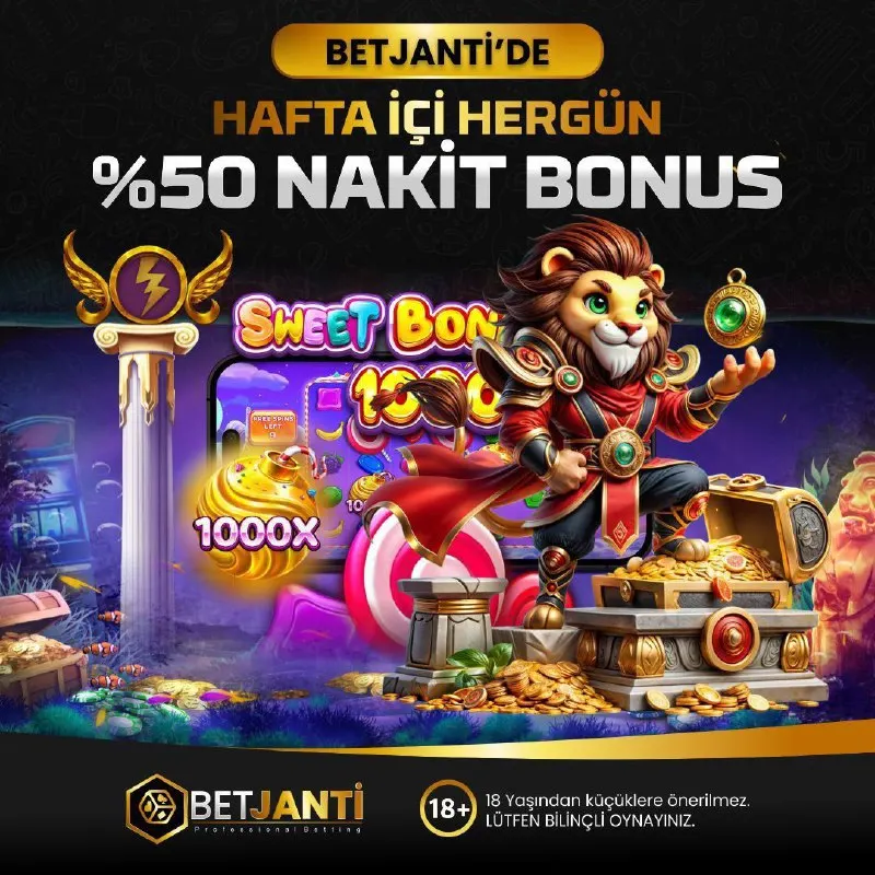 📌%50 NAKİT BONUS HAFTAİÇİ YATIRIMLARINIZA ÖZEL MİNİMUM 250₺ MAXSİMUM 5.000₺ YATIRIMLARDA…