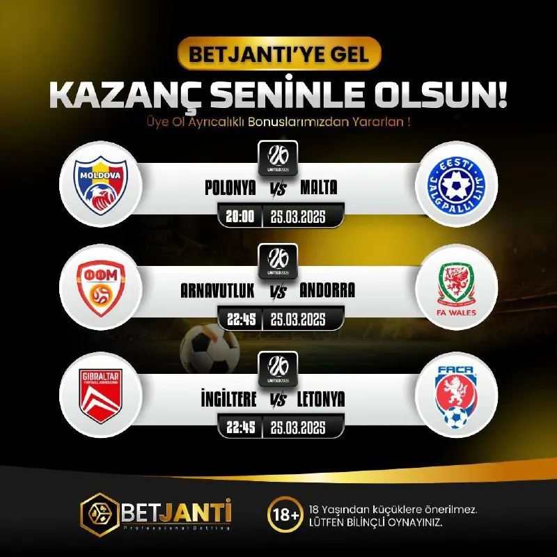 🔥YENİ DENEYİMLER SINIRSIZ EĞLENCE VE KAZANÇ İCİN🔔 📣BETJANTİ YÜKSEK ORANLARIN TEK ADRESİ💥…