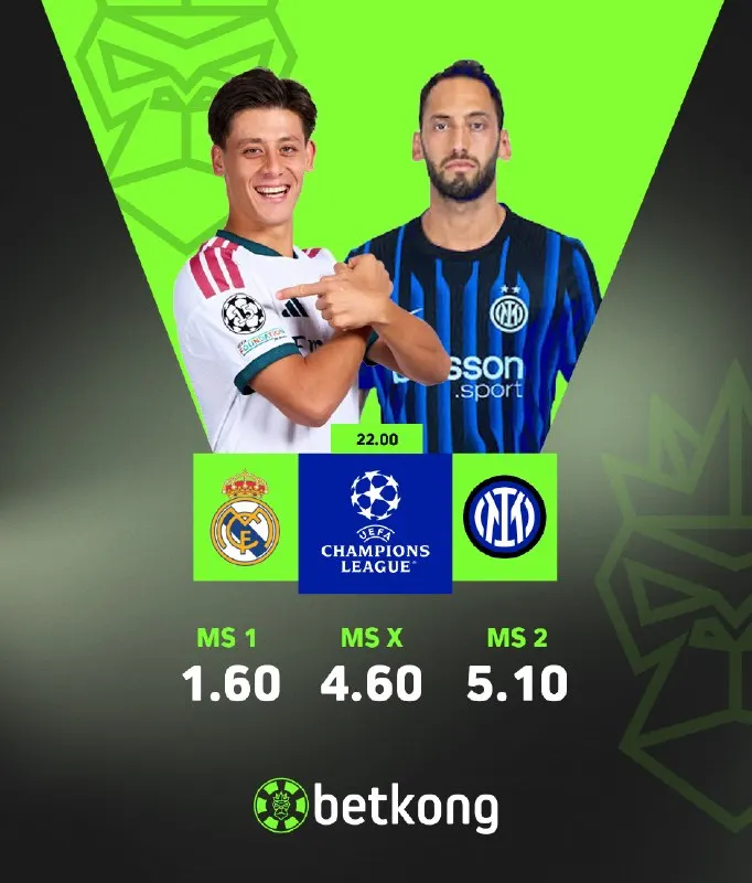 ⚽️⚽️ Gecenin Maçında Real Madrid, Inter ile Karşı Karşıya! ☄️ Şampiyonlar Ligi'nin ilk…