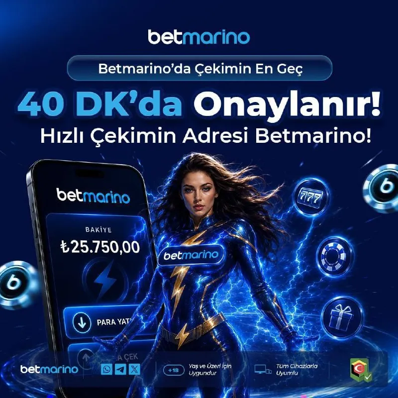 🖤🖤🖤🖤 ⚡ Betmarino’da hızlı çekim! 💸 Çekim taleplerin en geç 40 dakika içinde onaylansın…